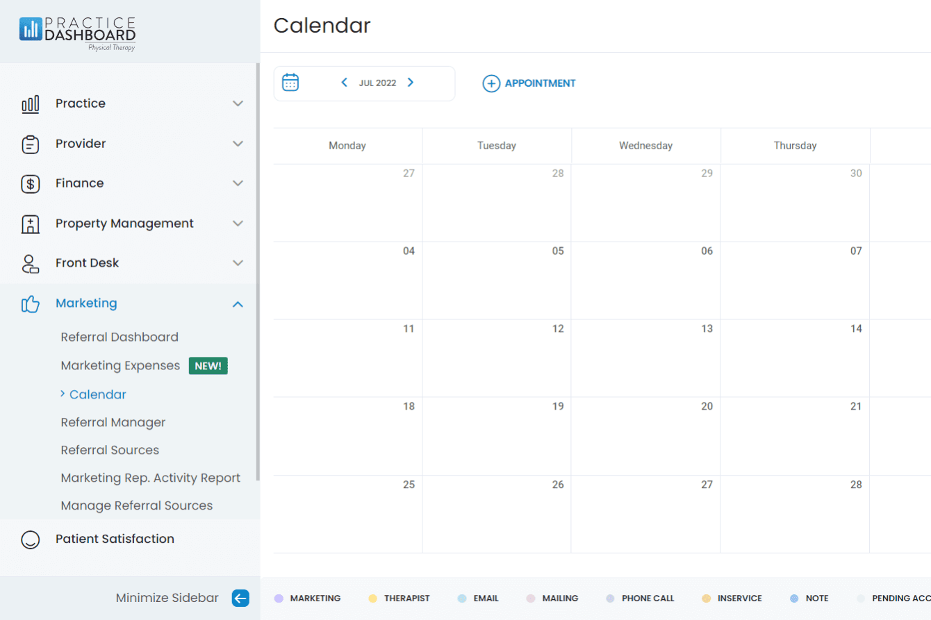 Visit Scheduler (Calendar)